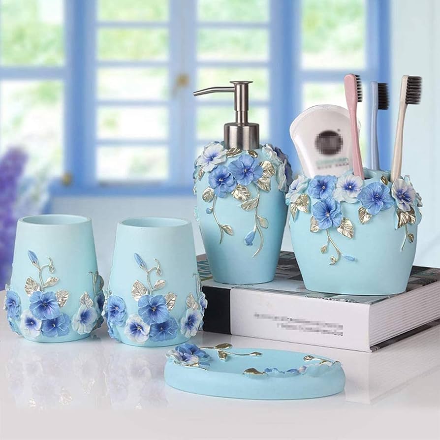 A comprehensive set of premium bath accessories.