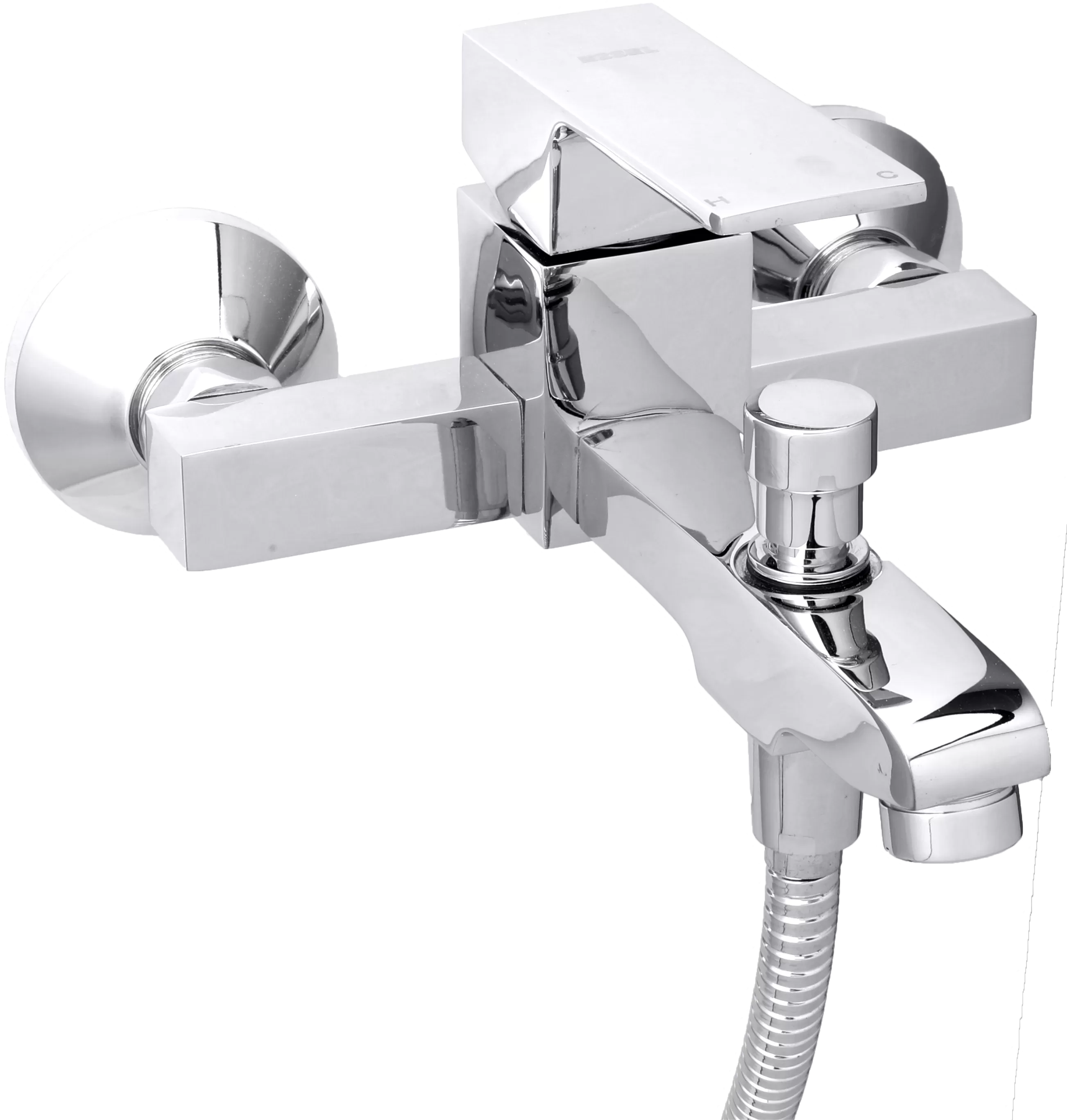 Wall-mounted faucet mixture for modern bathrooms.