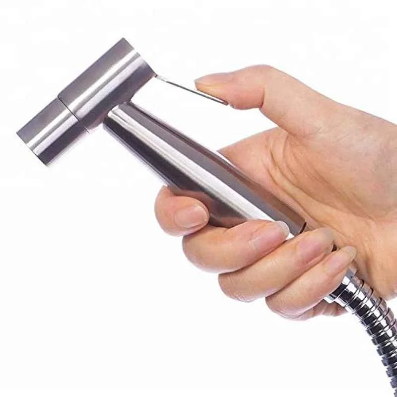 Hand-held jet spray for versatile showering.